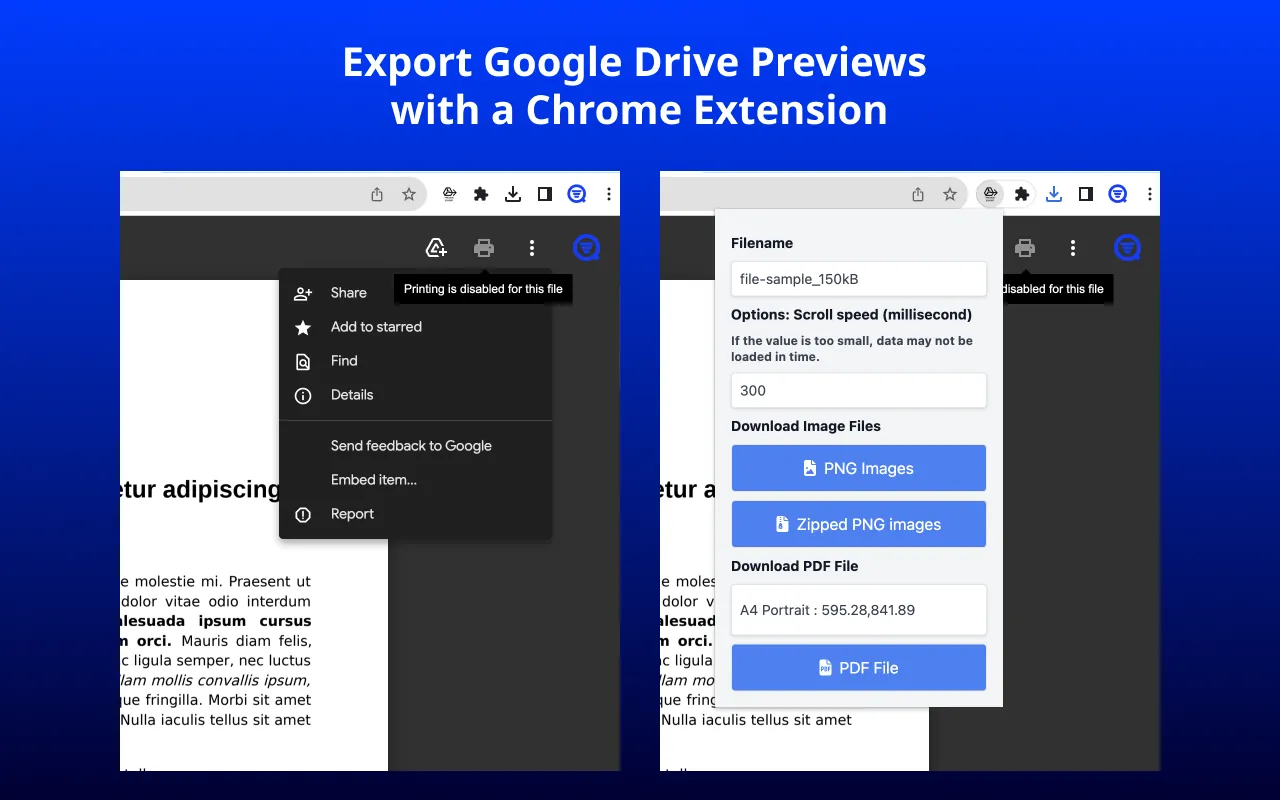 Document Preview Exporter for Google Drive Image 3